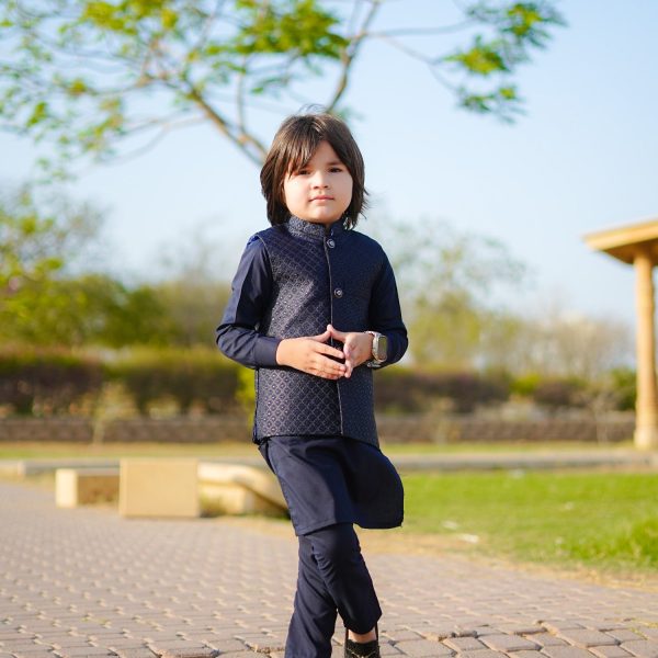 Blue Waistcoat Suit EW 57