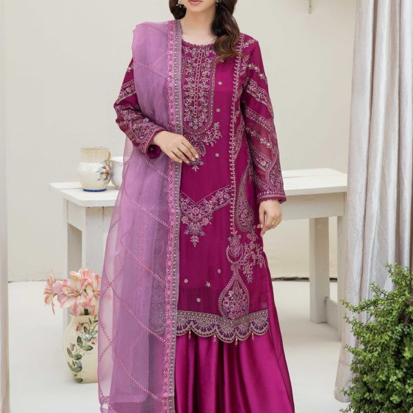 Graceful Magenta - 3pc Chiffon